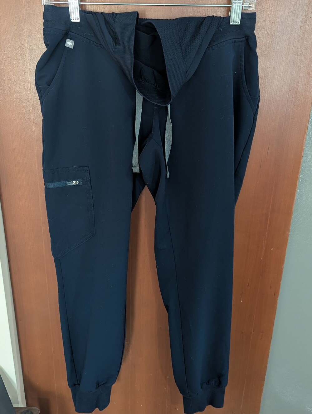 Figs Maternity Scrubs Joggers Pants Navy Blue Zamora Sz XS *GUC